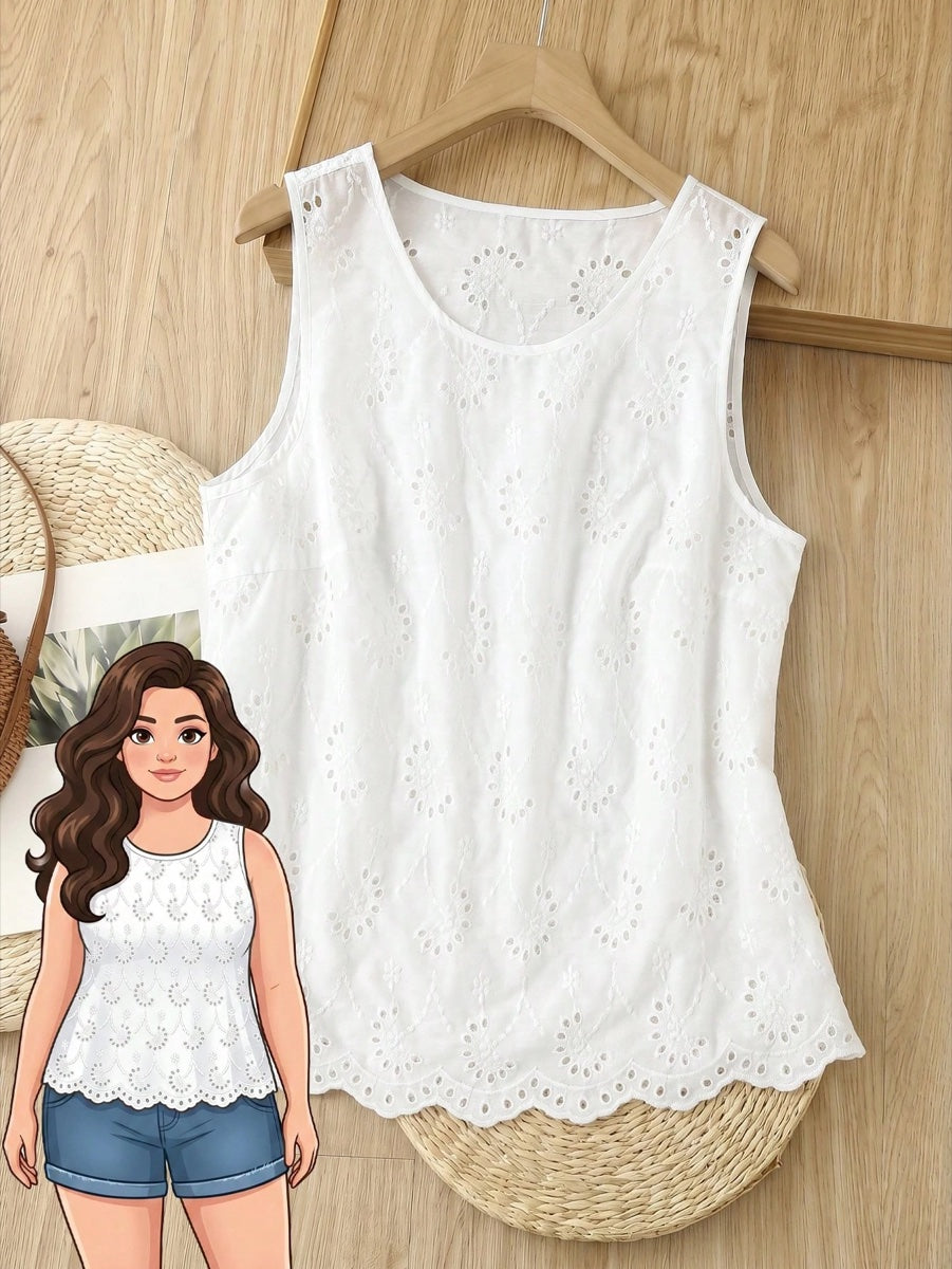 Regata casual em lese Branco – LUME PLUSS